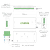 Emporia Vue: Energy Monitor with 8 Sensors (Gen 3) 3-Phase Carton of 12