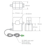 Emporia Level 2 EV Charger with Load Management (Black, Hardwire, NACS, and Flex Sensors)